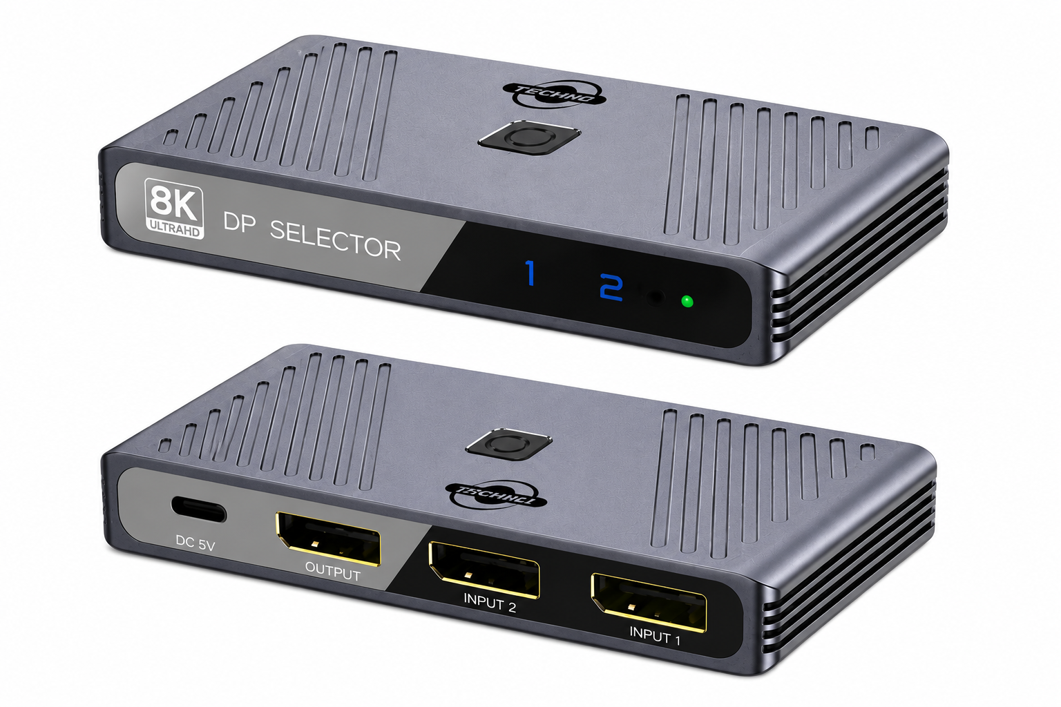 TECHNO 2 IN 1 Out Displayport 8K Switcher