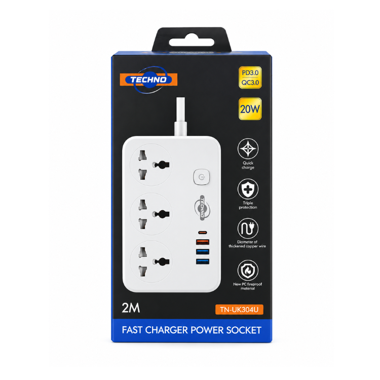 Techno FAST TN-UK304U CHARGER POWER SOCKET