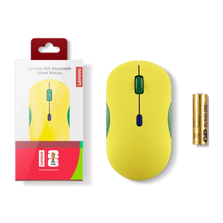 Lenovo Fifa 350 Bluetooth Silent Mouse Brazil & Argentina