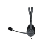 Logitech H111 Stereo Headset with boom microphone, black – image 2