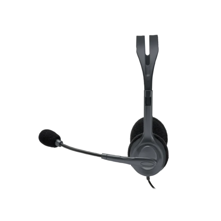 Logitech H111 Stereo Headset with boom microphone, black – image 2