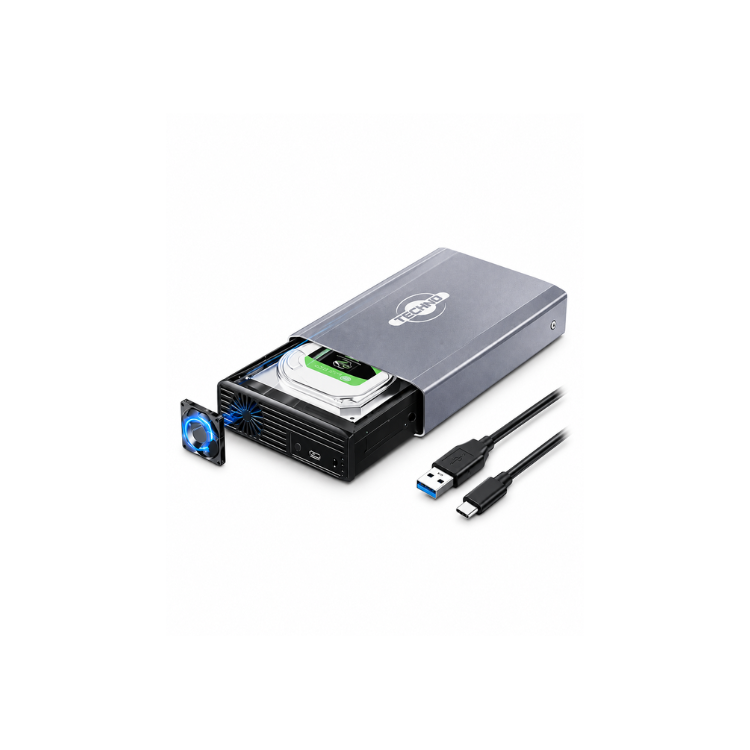 Techno Usb3.1 /Type-c 2.5"/3.5" SATA Hard Drive Enclosure