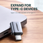 Ugreen Type-C 3.1 Male To USB 3.0 A 50283 Female Aluminum OTG Adapter
