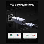 Ugreen USB2.0 USB-C/F to USB2.0 B/M Adapter Aluminum Case – 20120