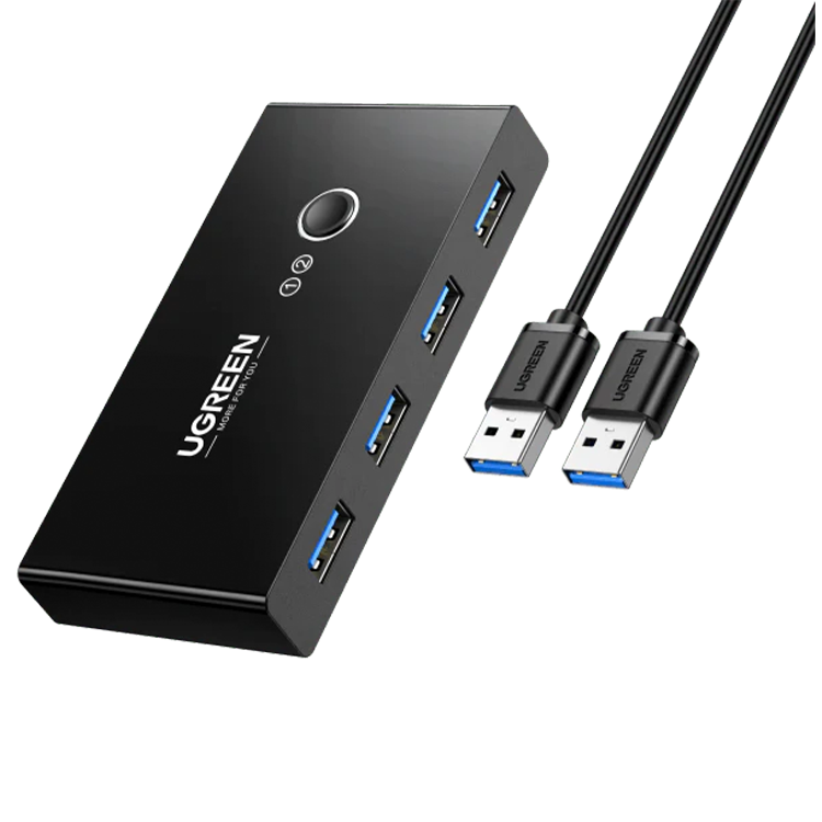 Ugreen 2 In 4 Out USB 3.0 Sharing Switch Box – 30768