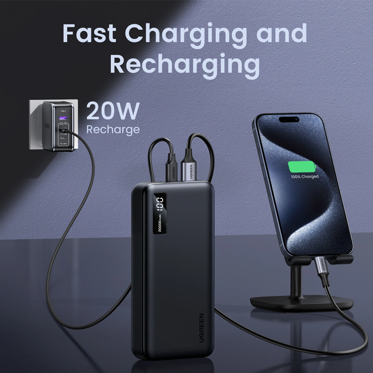 Ugreen 20000mAh Two-way Fast Charging Power Bank 25683