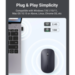 Ugreen Portable Wireless Mouse (Gray) – 90373