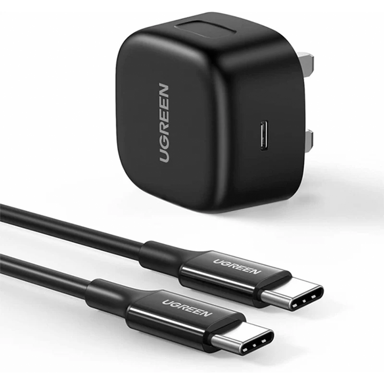 Ugreen USB-C 25W PD Charger With C-C 2M USB Cable UK – 50577
