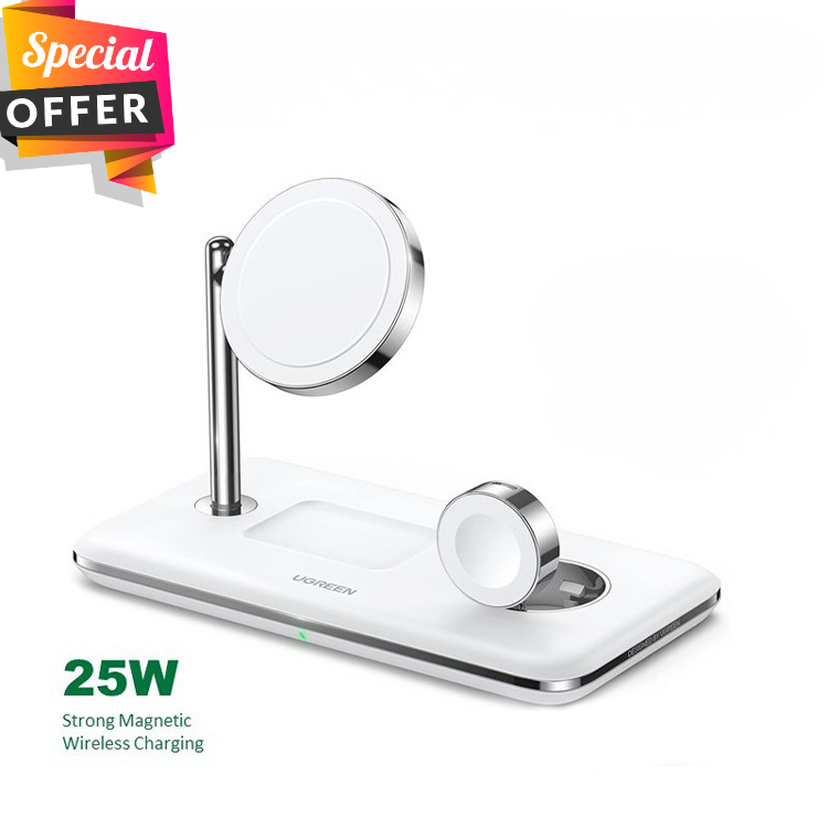 Ugreen 3-in-1 Wireless Charger for Apple Watch/ Iphone/Airpods – 90326